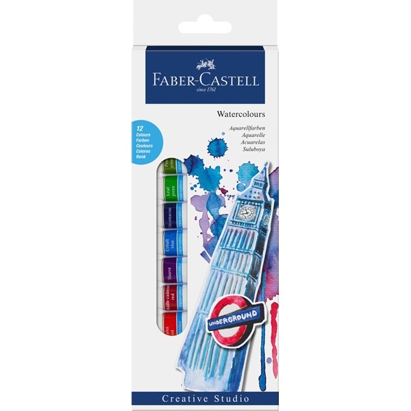 Starter kit Watercolor 12-set in the group Art Supplies / Artist colours / Watercolor Paint at Pen Store (106521)