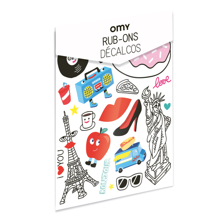 Rub on Stickers City in the group Kids / Fun and learning / Stickers at Pen Store (130289)