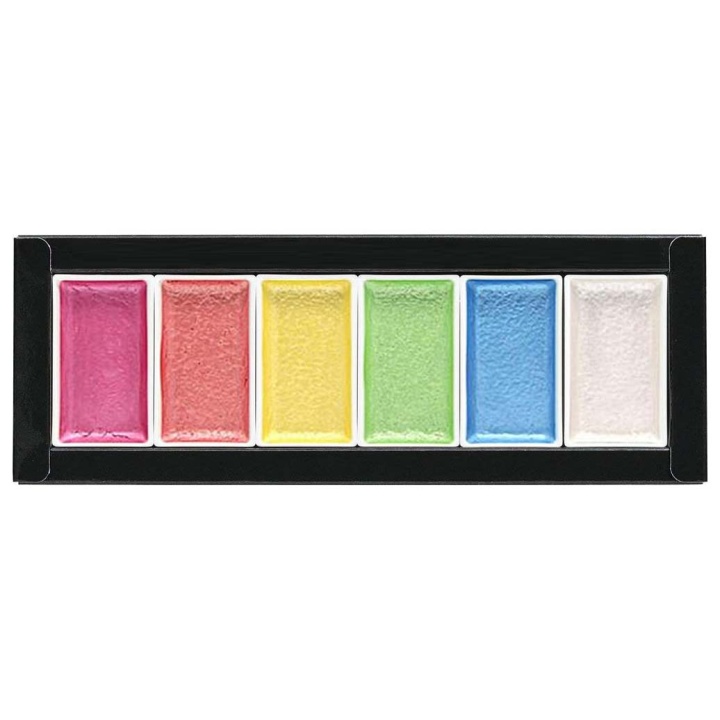 Gansai Tambi Aquarelle 6-set Pearl Colors in the group Art Supplies / Artist colours / Watercolor Paint at Pen Store (101079)
