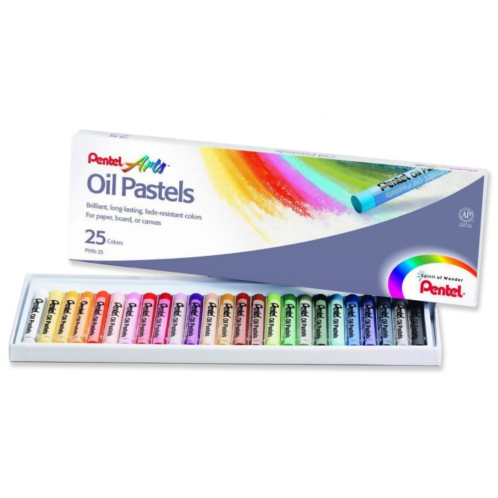 Oil Pastels - Set of 25 in the group Art Supplies / Crayons & Graphite / Pastel Crayons at Pen Store (104642)