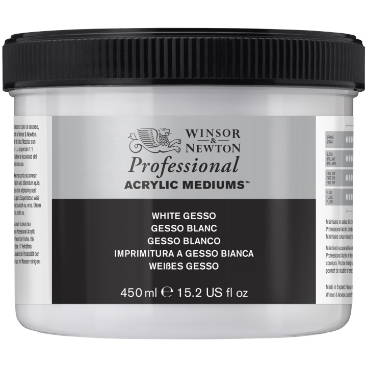 Professional AA White Gesso 450 ml in the group Art Supplies / Mediums & Varnishes / Gessos & Primers at Pen Store (107496)