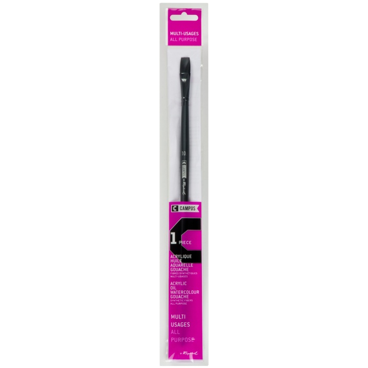 Campus Brush Long Flat St 10 in the group Art Supplies / Brushes / Synthetic Brushes at Pen Store (108397)