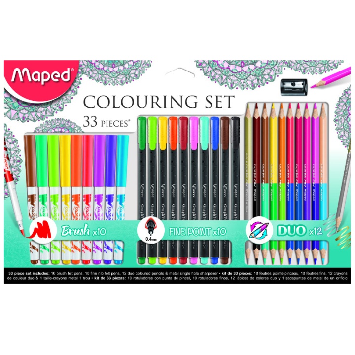 Colouring Adult Set 33 Pieces in the group Pens / Artist Pens / Colored Pencils at Pen Store (108778)