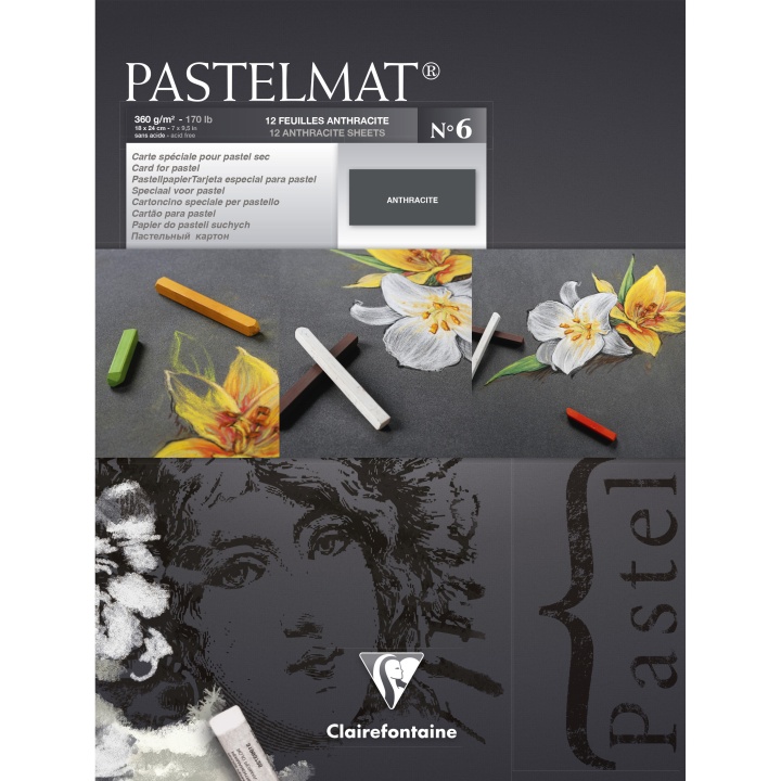 Pastelmat Anthracite 18x24 cm in the group Paper & Pads / Artist Pads & Paper / Pastel Pads at Pen Store (110408)