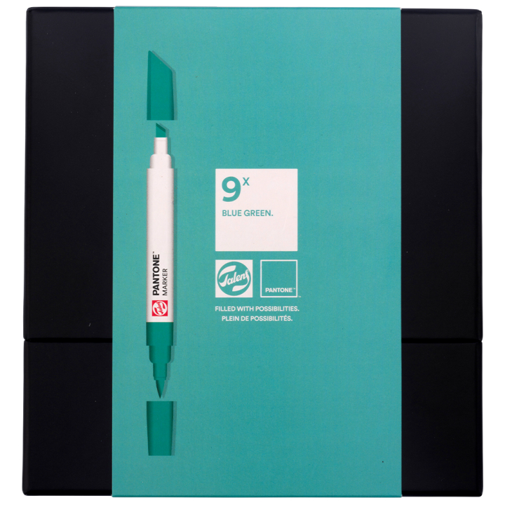 Marker Set of 9 Blue Green in the group Pens / Artist Pens / Illustration Markers at Pen Store (130486)