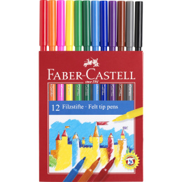 Felt-tip pens - Set of 12 in the group Kids / Kids' Pens / Felt Tip Pens for Kids at Pen Store (101394)