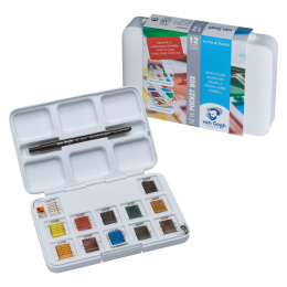 Pocket Box Water Color - Set of 12 in the group Art Supplies / Artist colours / Watercolor Paint at Pen Store (104062)