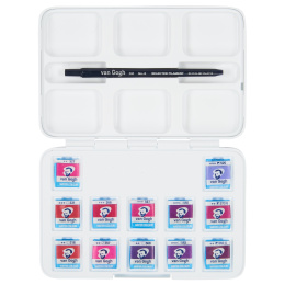 Pocket Box Water Color Pinks & Violets - Set of 12 in the group Art Supplies / Artist colours / Watercolor Paint at Pen Store (104066)