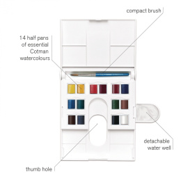 Water Colours Cotman Compact Box in the group Art Supplies / Artist colours / Watercolor Paint at Pen Store (107239)