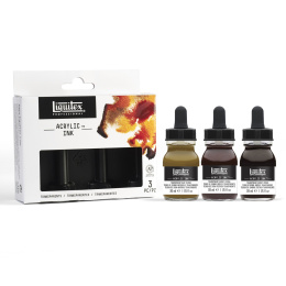 Acrylic Ink Transparents 3-set 30 ml in the group Art Supplies / Artist colours / Acrylic Paint at Pen Store (107724)