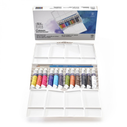 Cotman Tube Water Color Painting box Plus 12x8m in the group Art Supplies / Artist colours / Watercolor Paint at Pen Store (108804)