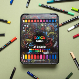 Posca Pastel Crayons 24-set in the group Art Supplies / Artist colours / Pastels at Pen Store (110411)