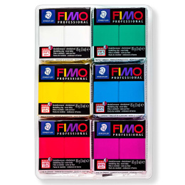 FIMO Professional 6-set True Colours in the group Hobby & Creativity / Create / Modelling Clay at Pen Store (111033)