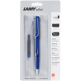 Safari Blue Fountain pen + pouch in the group Pens / Fine Writing / Fountain Pens at Pen Store (111450)
