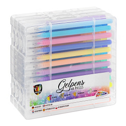 48 Gelpens In Case (Glitter/Neon/Metallic/Pastel) in the group Kids / Kids' Pens / Kid's Writing at Pen Store (128516)