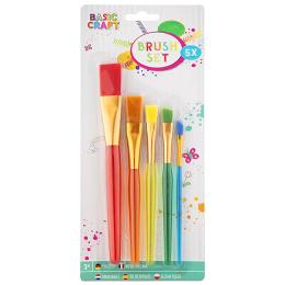 Children's brushes 5-pack in the group Kids / Kids' Paint & Crafts / Paint Brushes for Kids at Pen Store (130031)