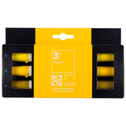 Marker Set of 3 Yellow in the group Pens / Artist Pens / Illustration Markers at Pen Store (130478)