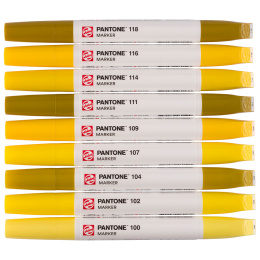 Marker Set of 9 Yellow in the group Pens / Artist Pens / Illustration Markers at Pen Store (130483)