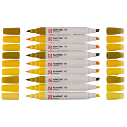 Marker Set of 9 Yellow in the group Pens / Artist Pens / Illustration Markers at Pen Store (130483)