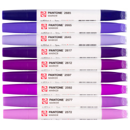 Marker Set of 9 Purple in the group Pens / Artist Pens / Illustration Markers at Pen Store (130484)