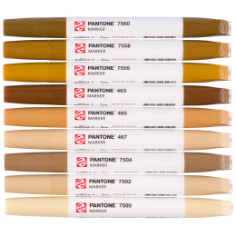 Marker Set of 9 Brown in the group Pens / Artist Pens / Illustration Markers at Pen Store (130489)