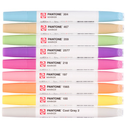 Marker Set of 9 Pastel in the group Pens / Artist Pens / Illustration Markers at Pen Store (130495)
